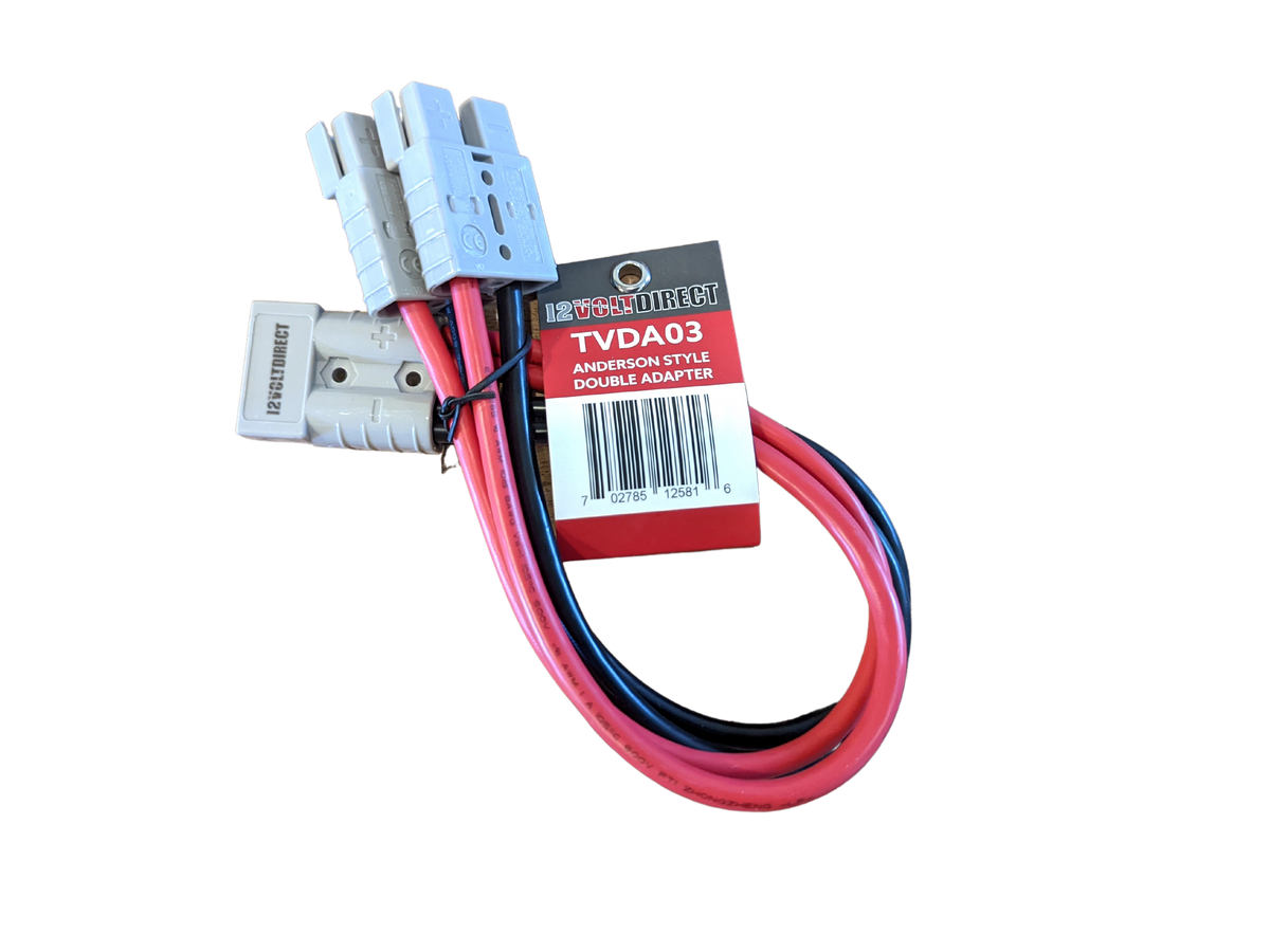 Anderson Plug Double Adapter Splitter Cable Lead 8 AWG / 8 B&S