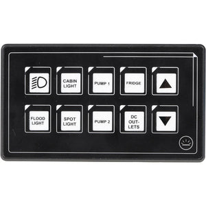 Drivetech 4X4 10-Way Touch Switch Panel with Bluetooth Control - DT-SWP10