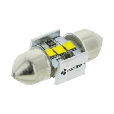 PKT 1 LED SIGNALLING GLOBE 12v 31mm FESTOON WHITE CANBUS - IGL9131