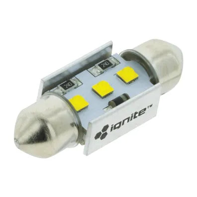 PKT 1 LED SIGNALLING GLOBE 12v 36mm FESTOON WHITE CANBUS - IGL9136