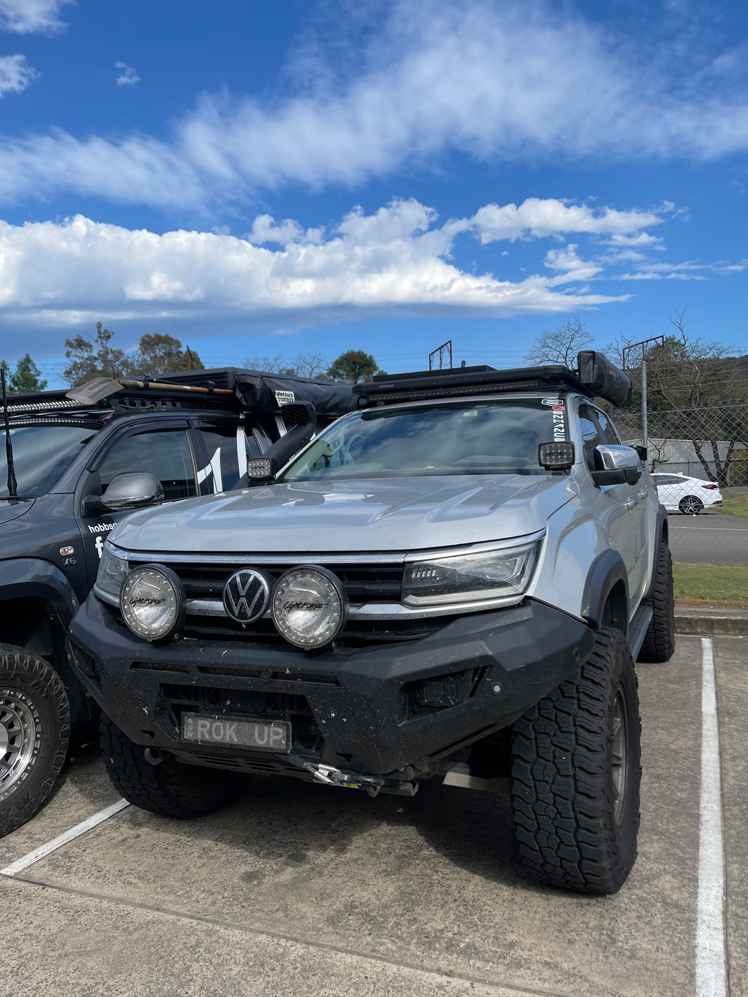 VW Amarok NF 2023+ LED Light Bonnet Brackets LB-201 (PAIR)