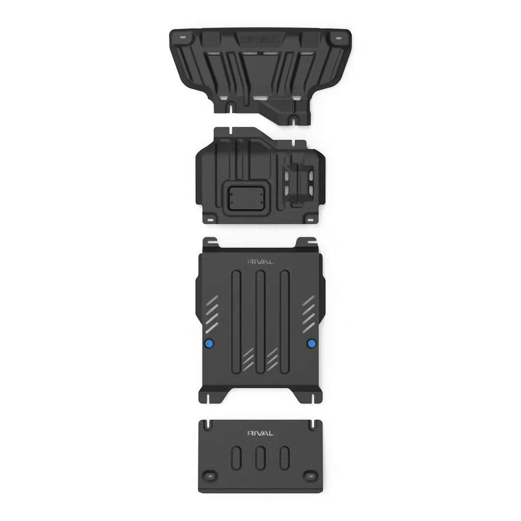 Rival - Set of 4 Steel Bash Plates Ford Ranger Next Gen / Ford Everest Next Gen / Amarok (2023-Present)