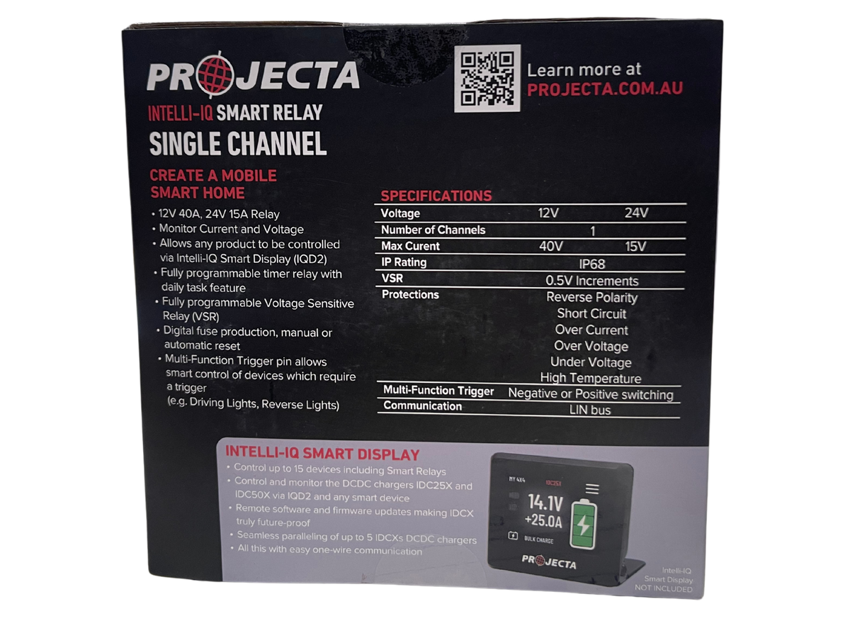 Projecta Smart Relay - Single Channel 12V/40A, 24V/15A