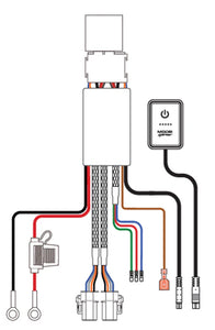 BEAST Driving Light Universal Wiring Harness - 12V