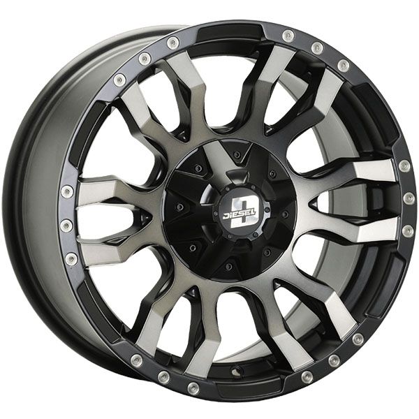 Diesel Florida Machined Face Black Grey Tint 17x9