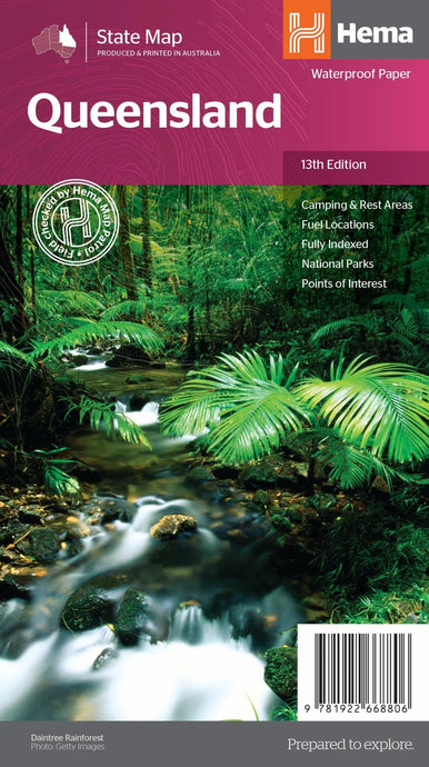 Hema - Queensland State Map
