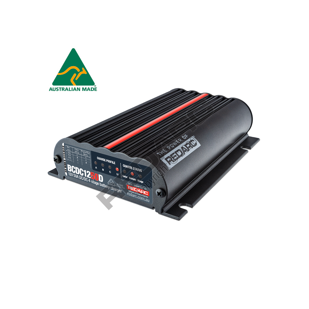 Redarc Dual Input 50A In Vehicle DC Battery Charger