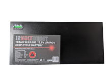 Load image into Gallery viewer, 100AH Slimline Lithium Deep Cycle Battery
