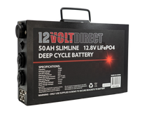 Load image into Gallery viewer, 50AH Slimline 12.8v LiFePO4 Deep Cycle Battery