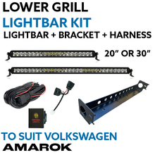 Load image into Gallery viewer, Volkswagen Amarok Lower Grill Lightbar Kit with Lightbar + Harness + Bracket