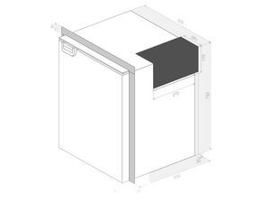 Bushman DC130-X 130L Upright Fridge - 12V / 24V