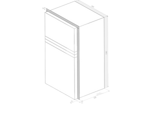 Bushman DC190L 190L Caravan Fridge - 12V / 24V