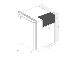 Bushman DC85-X 85L Upright Fridge - 12V / 24V