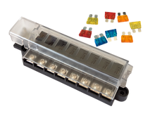 Load image into Gallery viewer, 12v 8 way Fuse Holder with Cover