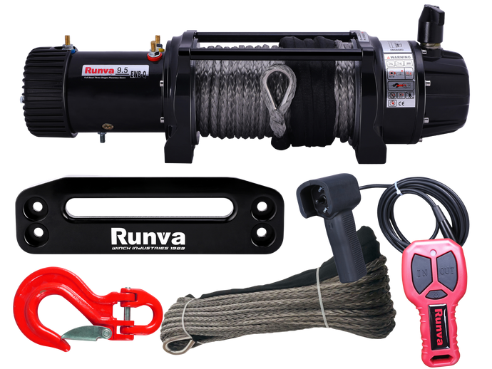 Runva 11XP PREMIUM 12V with Synthetic Rope - full IP67 protection