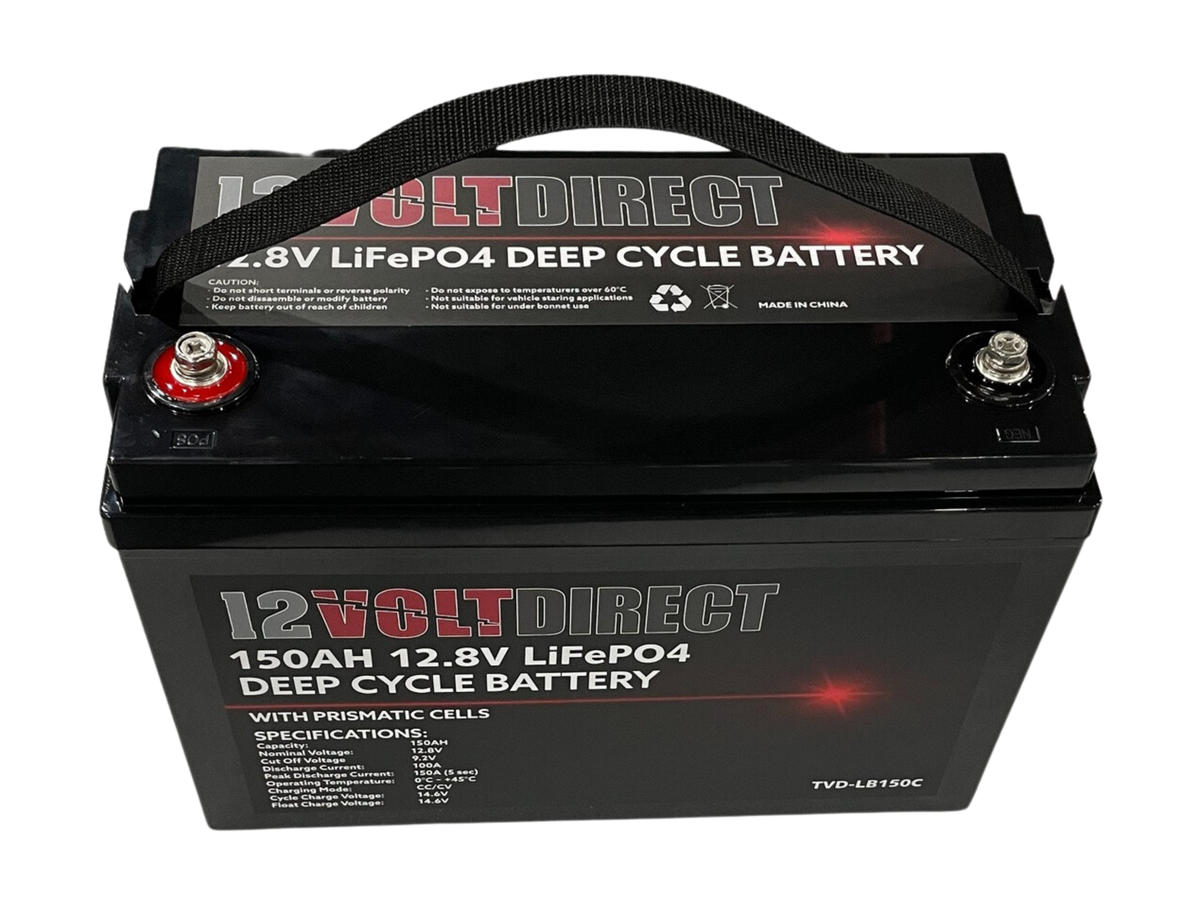 150Ah 12.8V Lithium LiFePO4 Compact Deep Cycle Battery