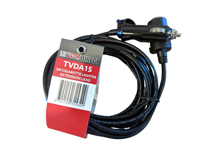 12/24v Cigarette Extension Lead - 5m