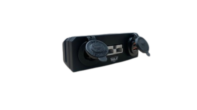 Triple surface mount housing with 50A plug