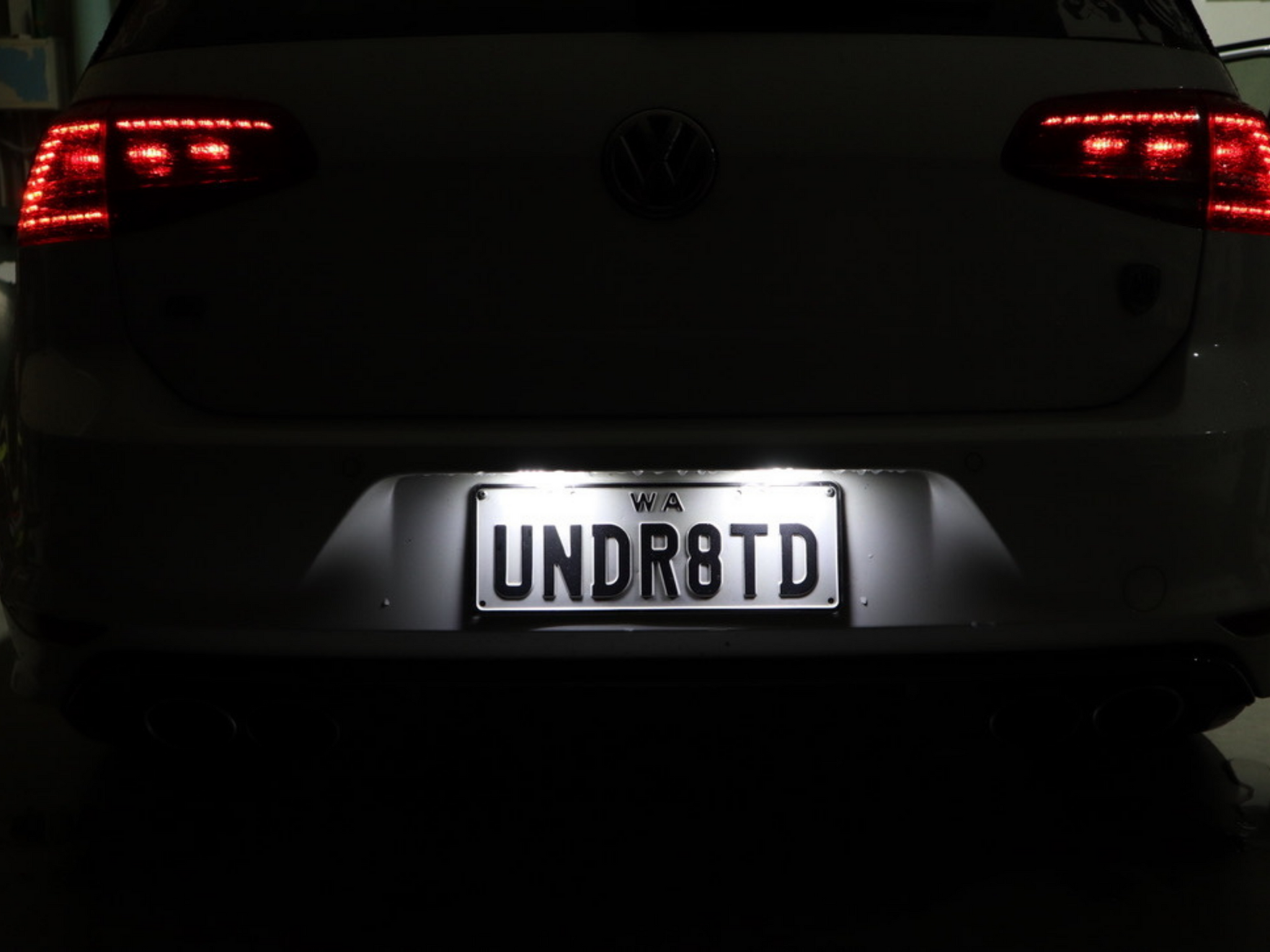 Volkswagen LED License Plate Lights Golf 5 6 7 Amarok EOS